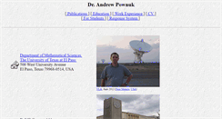 Desktop Screenshot of andrzej.pownuk.com